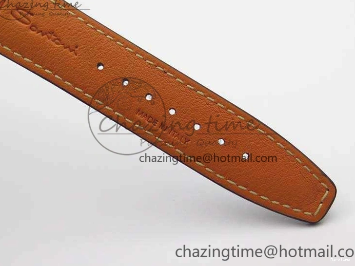 MIROTIME 0415 WaterResistant Da Vinci IW356601 SS MKF 1:1 Best Edition White Dial On Black Leather Strap A 7232